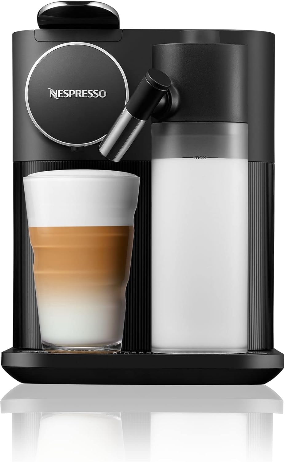 Nespresso De'Longhi EN640.W Gran Lattissima Kaffeekapselmaschine mit automatischem Milchsystem,19 Bar Druck, 1400W,Weiß