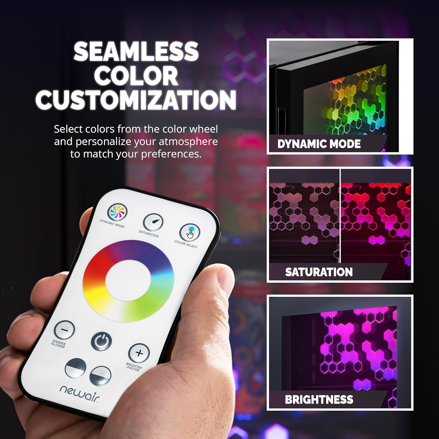 Getränkekühlschrank | Freistehender Kühlschrank für 126 Dosen mit Glastür mit Scharnier rechts | Mini-Getränkekühlschrank, perfekt für Bier, Wein, Limonade und kühlere Getränke