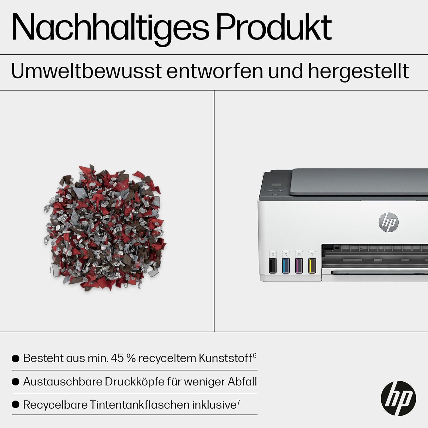 HP Smart Tank 7605 4-in-1 Multifunktionsdrucker (WLAN; Duplex; ADF) – 3 Jahre Tinte inklusive, 3 Jahre Garantie, großer Tintentank, hohe Reichweite, Drucken in hoher Qualität