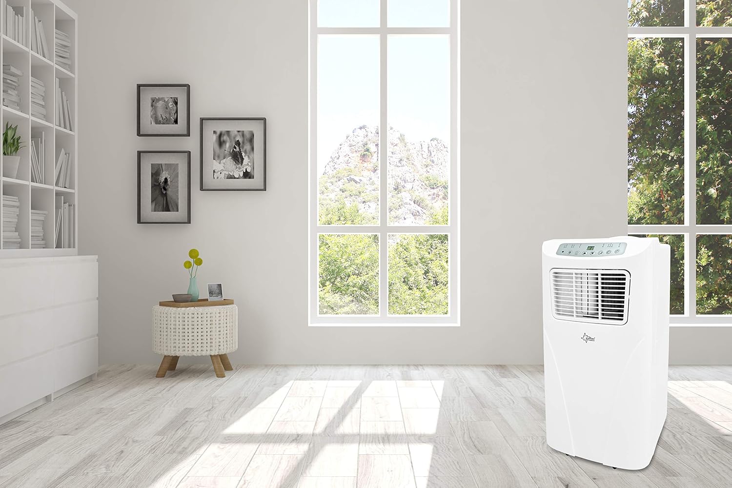 SUNTEC Mobiles Klimagerät Impuls 2.6 Eco R290 – Klimaanlage mobil und leise mit Abluftschlauch – Kühler & Entfeuchter für Räume bis 34 qm – Mobile Kühlung für Wohnung & Büro – 9.000 BTU | 2600 Watt