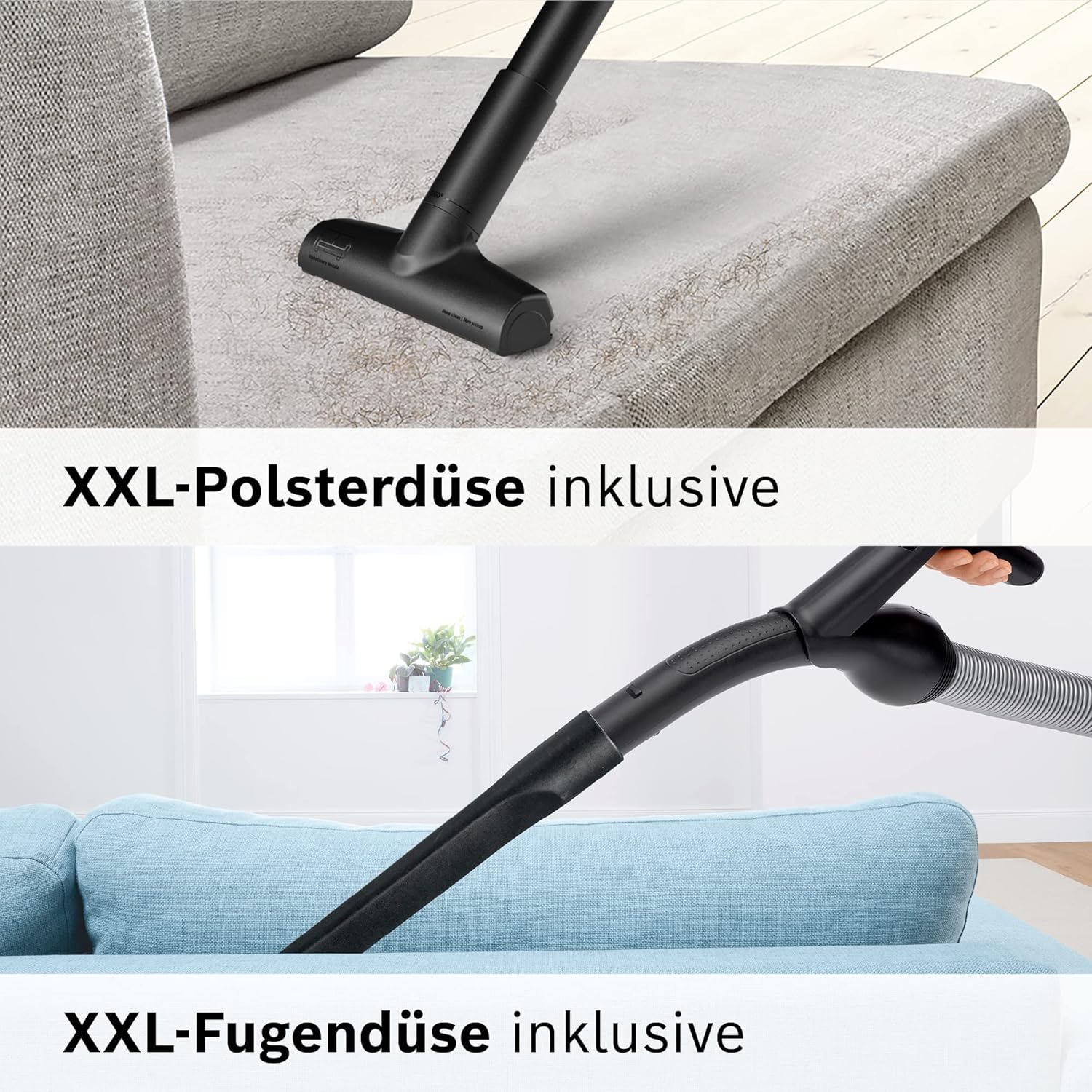 Bosch Staubsauger mit Beutel Serie 8 BGB75X494, Bodenstaubsauger, ideal für Allergiker, Hygiene-Filter, Bodendüse für Parkett, Teppich, Fliesen, langes Kabel, leise, 650 W, blau