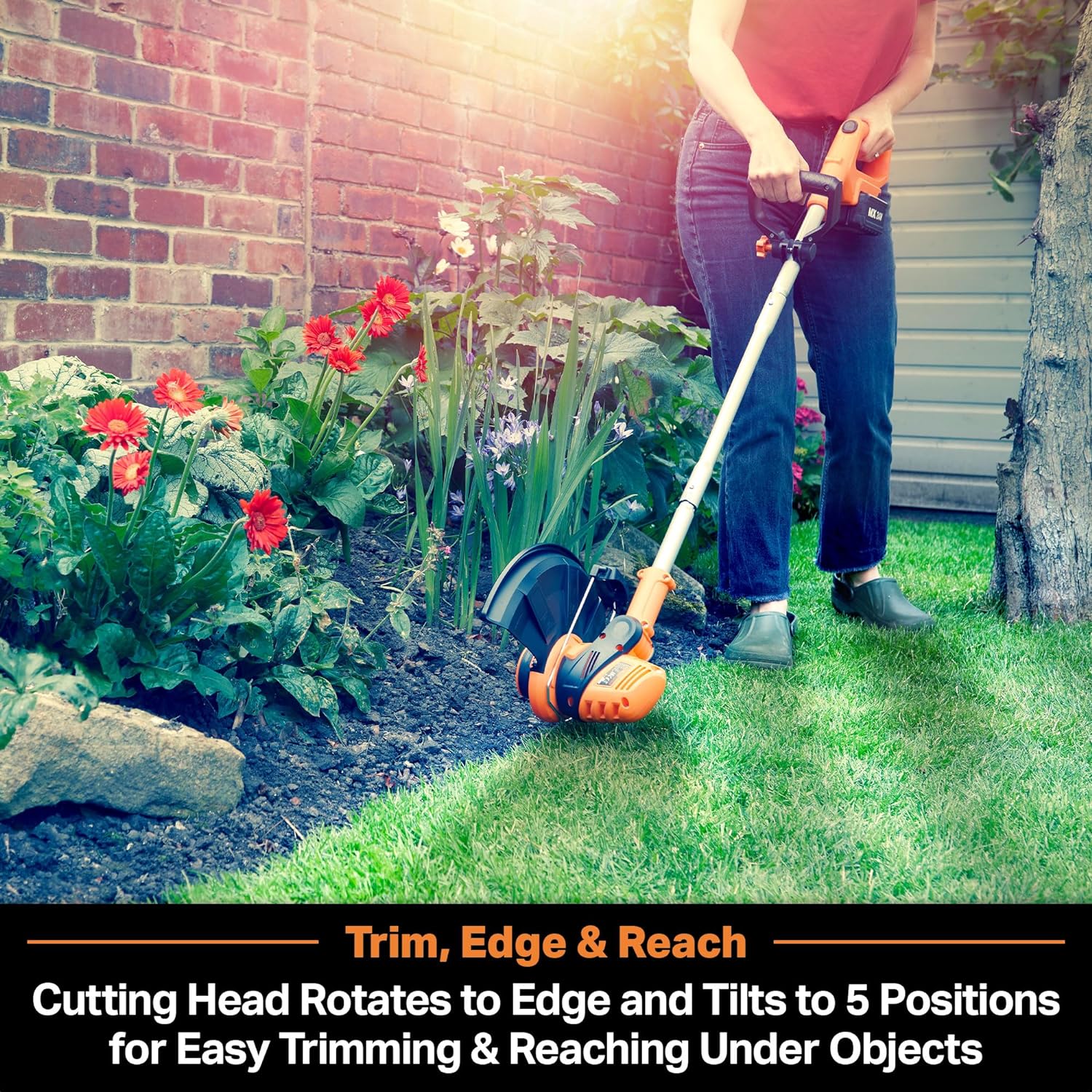 LawnMaster VBRM16 OcuMow™ Mähroboter für geeignet für bis zu 100 qm-Selbstfahrender Rasenmäher Roboter mit MX 24V 4.0Ah Lithium-Ionen Akku Ohne Kabel