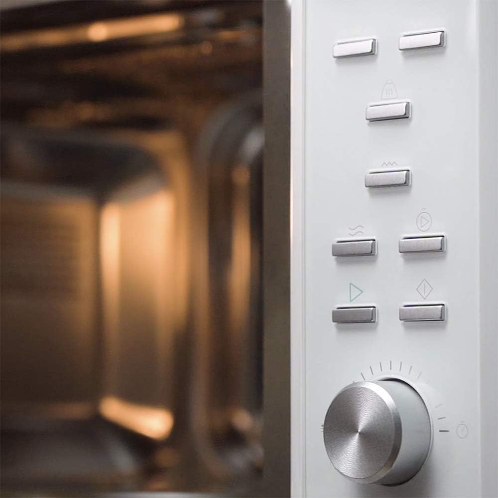 Cecotec Microondas encastrable Digital GrandHeat 2350 Built-In White. 900W, Integrable, 23 Litros, Grill, 9 Funciones preconfiguradas, Temporizador