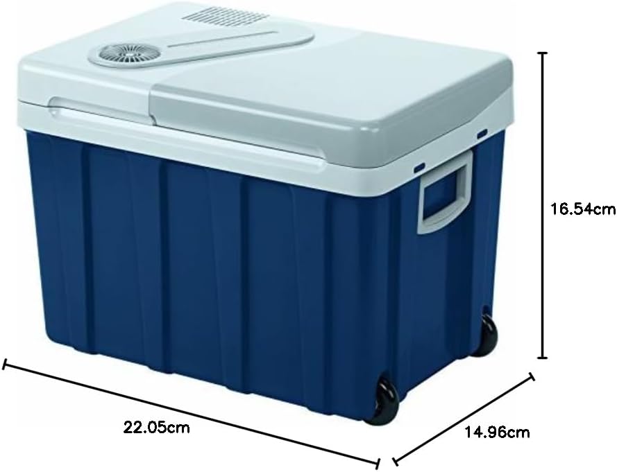 MOBICOOL MQ40W Kühlbox mit Rollen | Elektrisch | 39 L | 12V, 230V | für Auto, Boot, Reisemobil und Steckdose