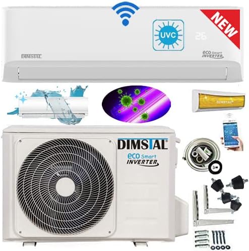 3,5kW 12000 BTU UV-C Luftsterilisation Ultra Plus Klimaanlage WiFi/App Steuerung SelfClean FollowMe +3m Leitung -> Sorglos KomplettSet