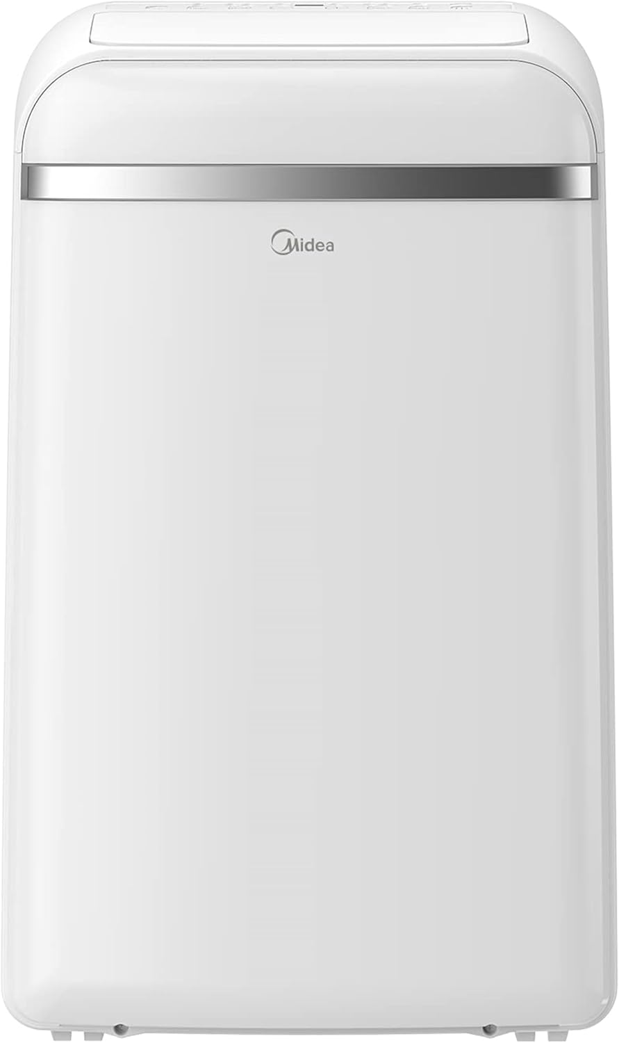 Midea Mobiles Klimagerät MPD-12CRN7, 12000 BTU 3,5kW, Kühlen&Ventilieren&Entfeuchten, Raumgröße bis 117m³(43㎡), Mobile Klimaanlage mit Abluftschlauch