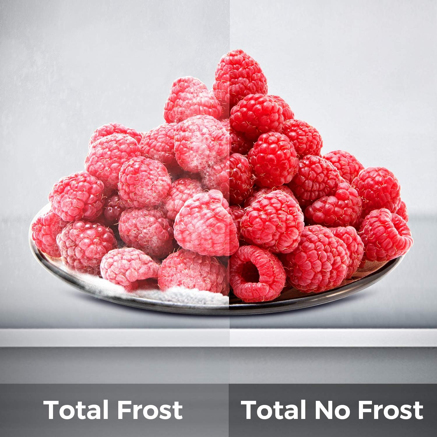 Hisense RB327N4ADD Fridge-Freezer Combination, EEK D, Total NoFrost, Interchangeable Door Hinge, Bottle Grid, 171 Litre Fridge Compartment, 85 Litre Freezer Compartment, Stainless Steel Look