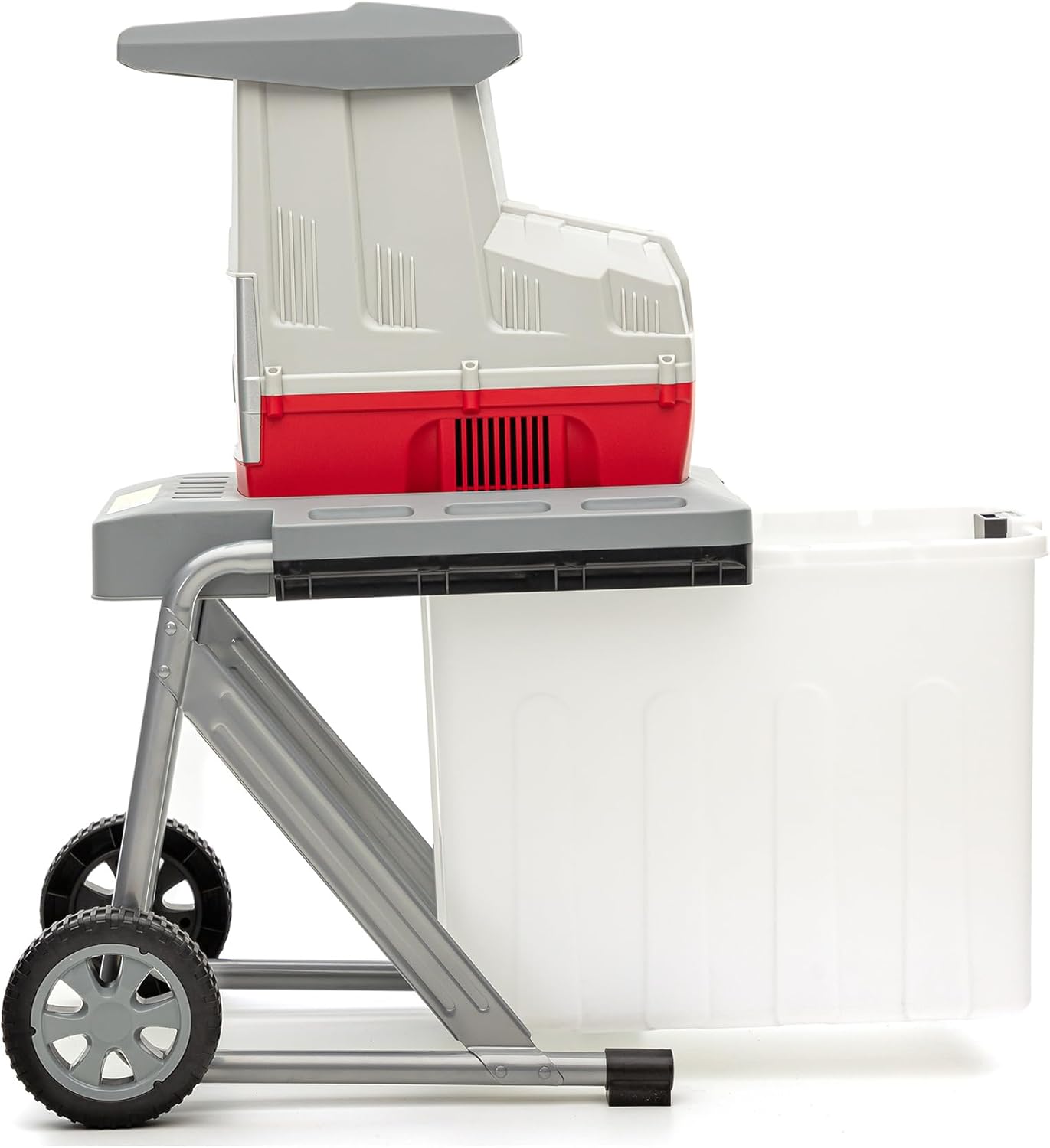 IKRA 81002880 Elektro Gartenhäcksler Walzenhäcksler ILH 3000 A, leise robust wartungsarm, Starke 3.000 Watt, Aststärke bis 44mm, 230 V