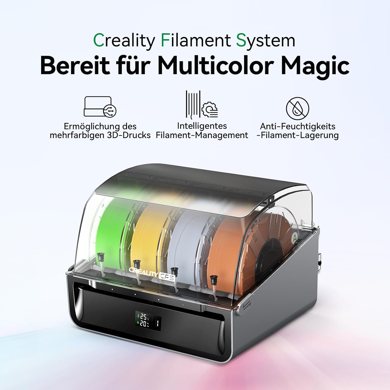 Creality K2 Plus Combo 3D-Drucker, 16-Farben Multimaterial-Druck, 350³mm XXL-Bauraum, Servo-Direktantrieb, Dual-KI-Kameras, Ultra-Leise <45dB, Aktive Heizkammer, RFID/WLAN (Industrie 4.0)