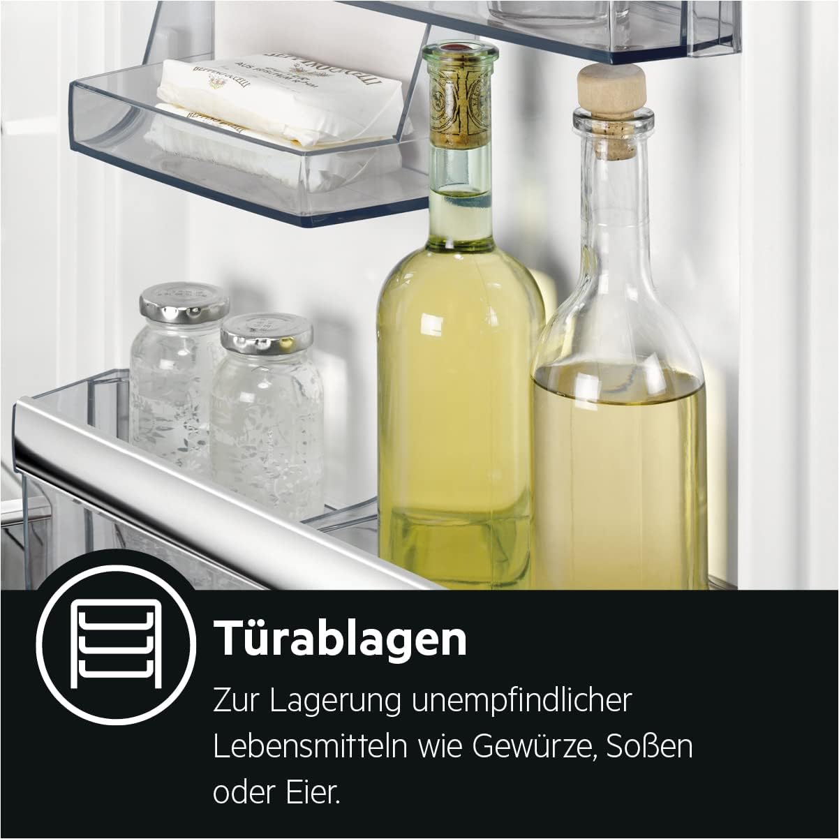 AEG RTS814DXAW Freistehender Tisch-Kühlschrank / 845 mm / 134 L / D