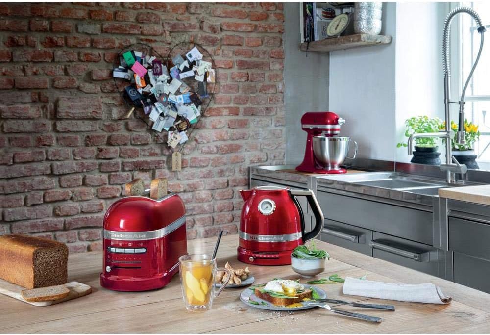 KitchenAid Toaster für 2 Scheiben mit Sandwich-Zange | Artisan | Retro Toast Machine | Verschiedene Funktionen und Bräunungsstufen | Grün