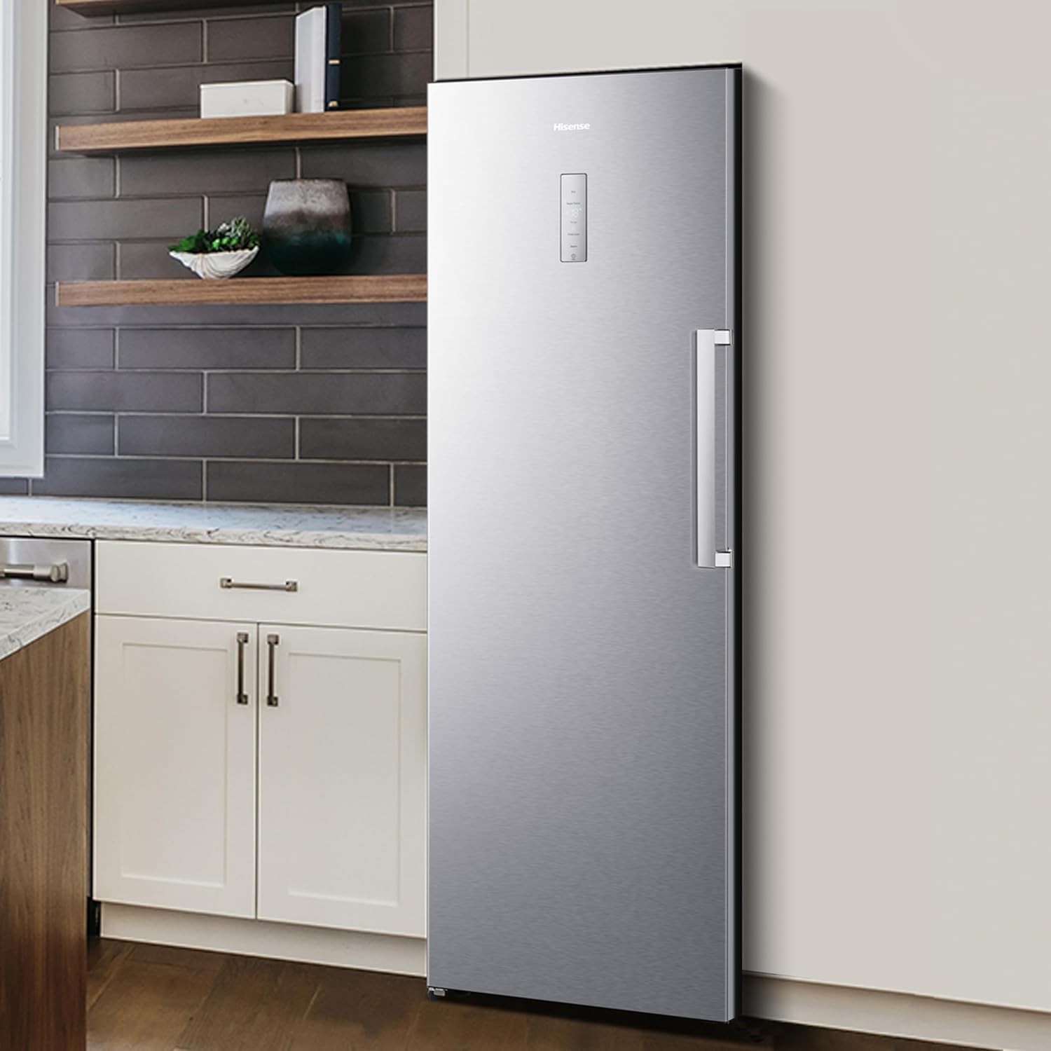 Hisense FV191N4AW2 Gefrierschrank/ TotalNoFrost/ SuperFreeze/ Türalarm/ Multiflow 360°/ BigBox/ 143,4 cm/ Gefrierteil 147 l/ 41 dB/ 205 kWh/Wei