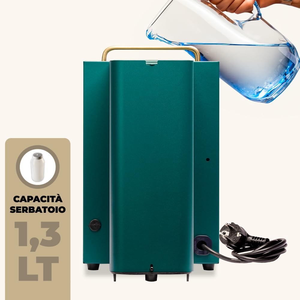 Faber PRO Total Deluxe Kaffeemaschine aus Messing, 44 mm Ese Papier, 1.3 liters, (Weiß)