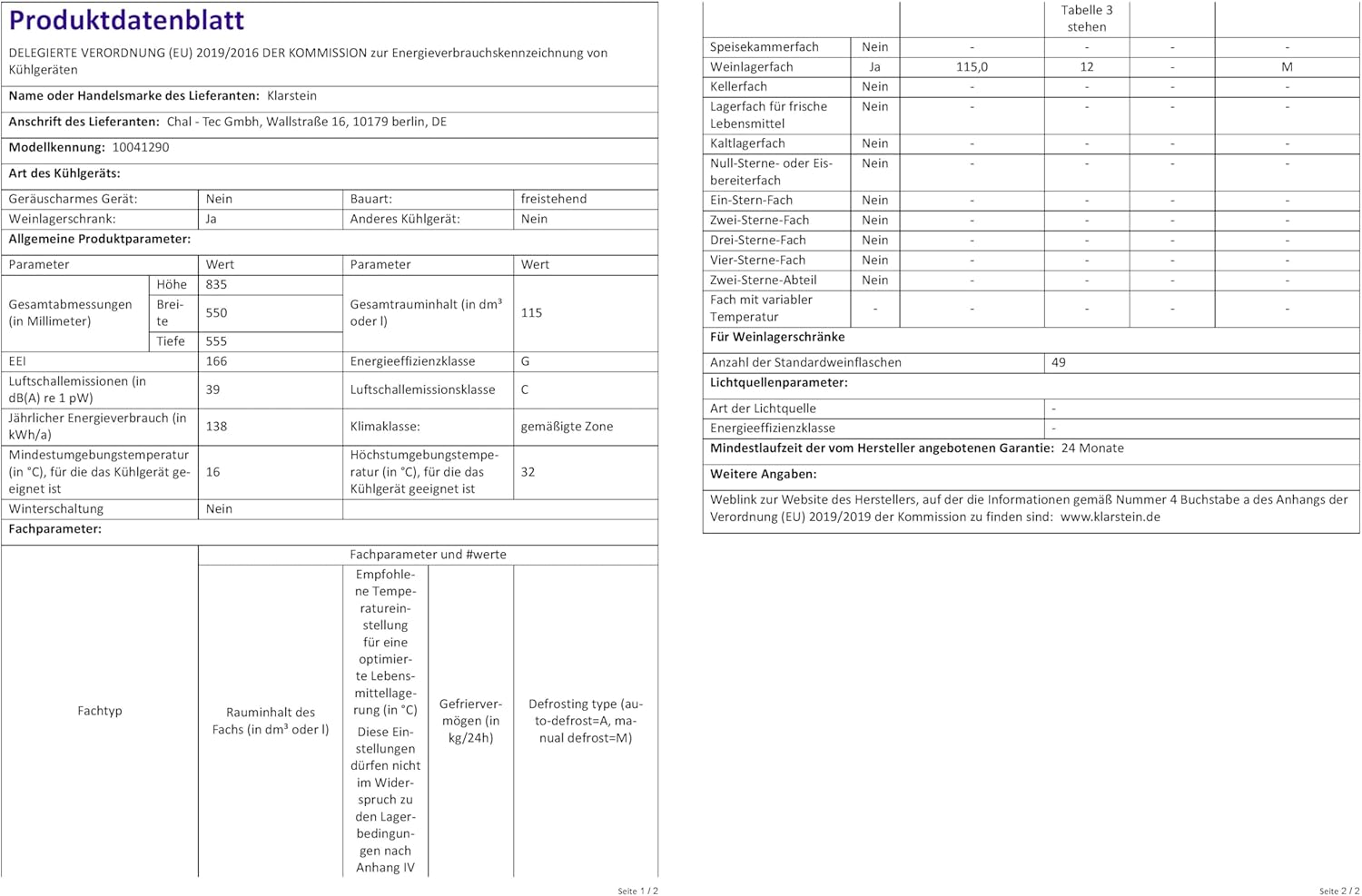 Klarstein Weinkühlschrank, Getränkekühlschrank Schmal, Kühlschrank mit Glastür, Getränkekühlschränke Freistehend, Weinkühlschrank Klein, Weinkühlschränke 1 Zone, UV-Schutz, 4-22 °C, 19 Flaschen