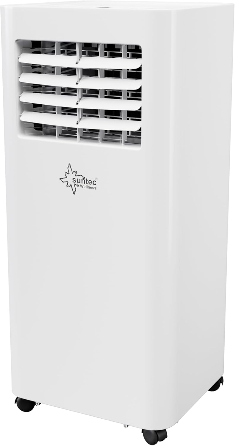 SUNTEC Mobiles Klimagerät Impuls 2.6 Eco R290 – Klimaanlage mobil und leise mit Abluftschlauch – Kühler & Entfeuchter für Räume bis 34 qm – Mobile Kühlung für Wohnung & Büro – 9.000 BTU | 2600 Watt