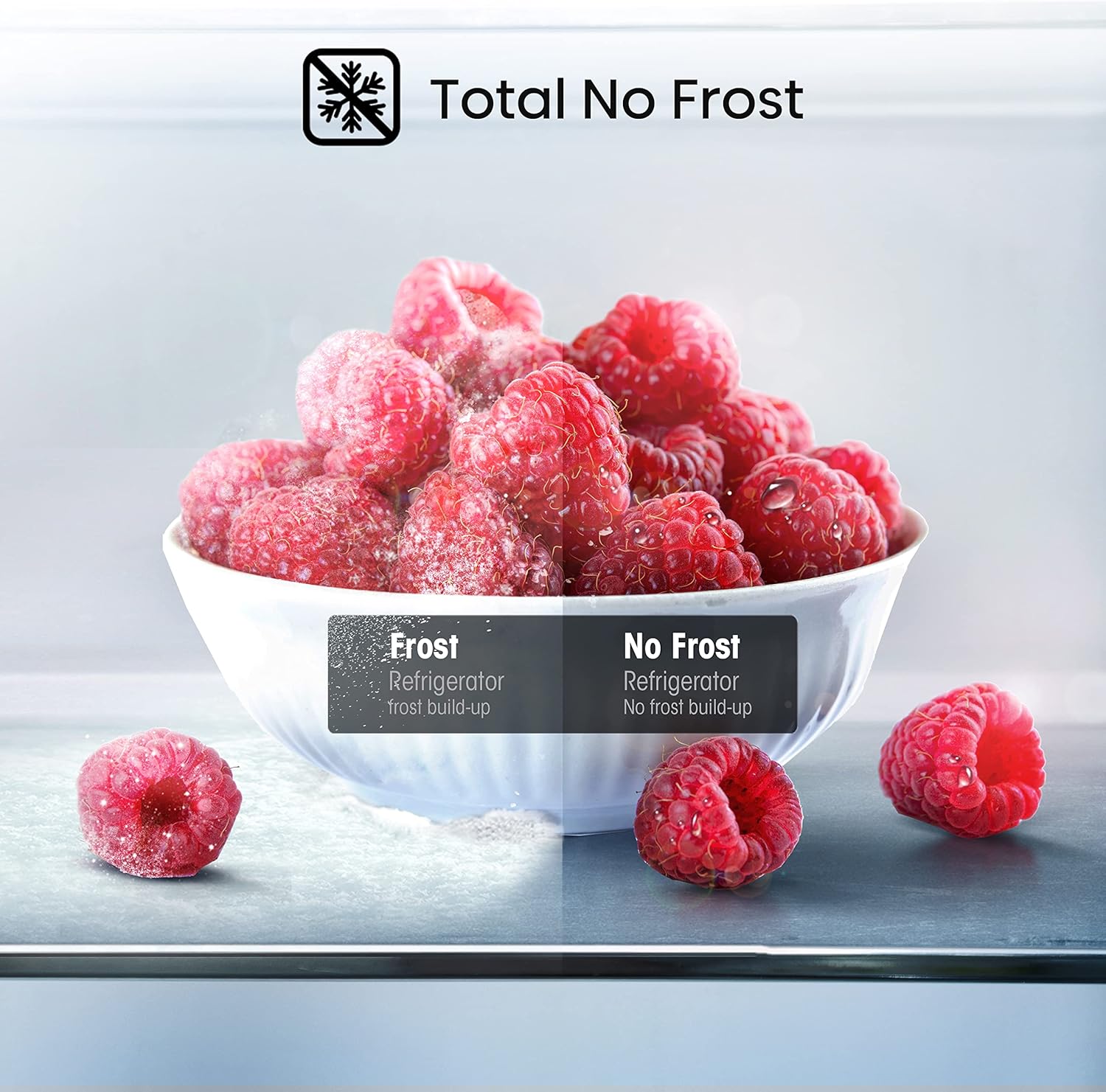 Hisense RB327N4ADD Fridge-Freezer Combination, EEK D, Total NoFrost, Interchangeable Door Hinge, Bottle Grid, 171 Litre Fridge Compartment, 85 Litre Freezer Compartment, Stainless Steel Look