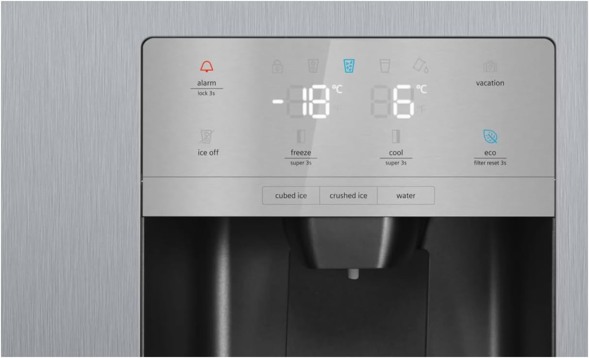 SIEMENS KF96NVPEA iQ300 Multi-Door-Kühlschrank, 183 x 91 cm, 405 L Kühlen & 200 L Gefrieren, hyperFresh längere Frische, noFrost nie wieder abtauen, superCooling schnellere Kühlung