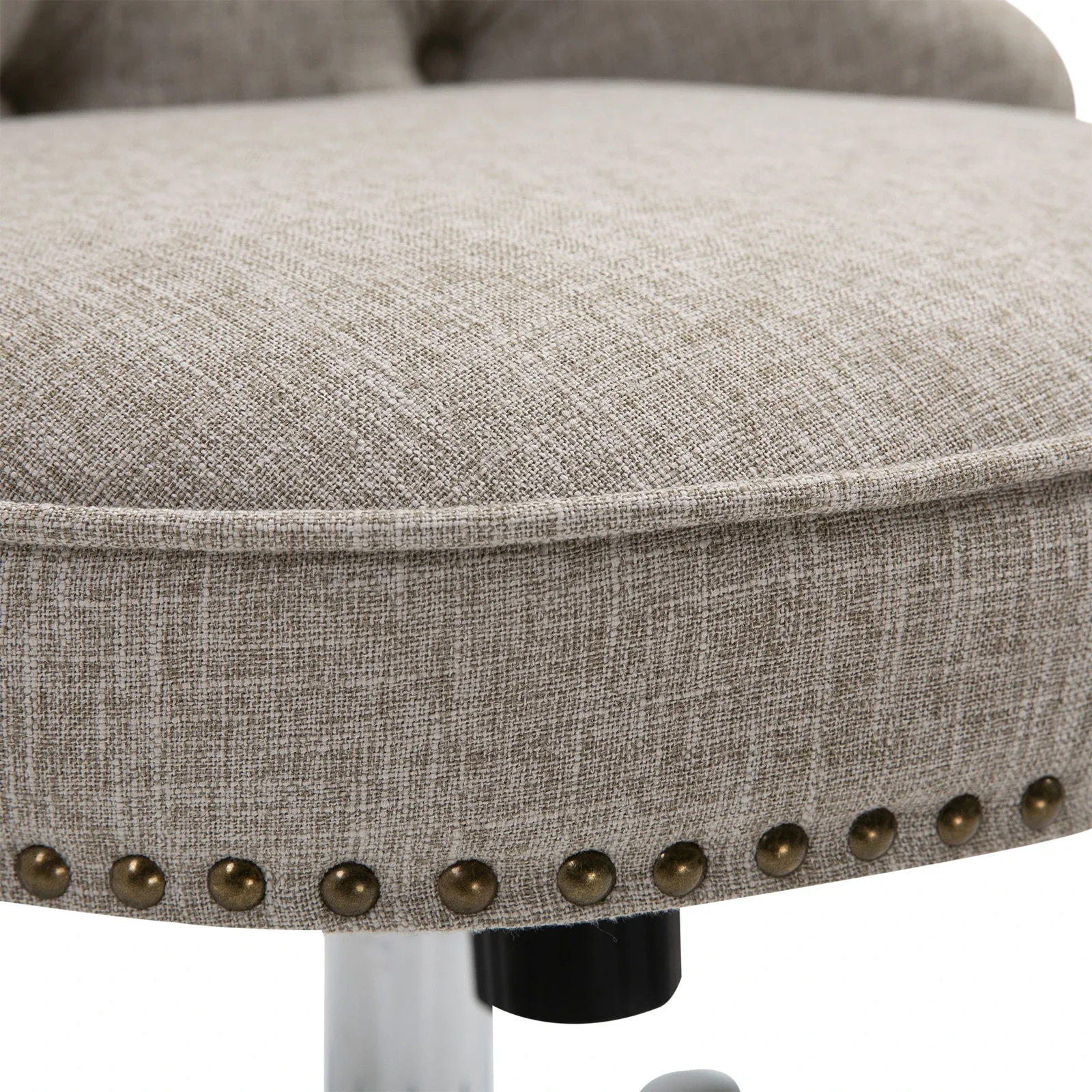 HOMCOM Polsterstuhl Bürostuhl höhenverstellbar Chesterfield Design