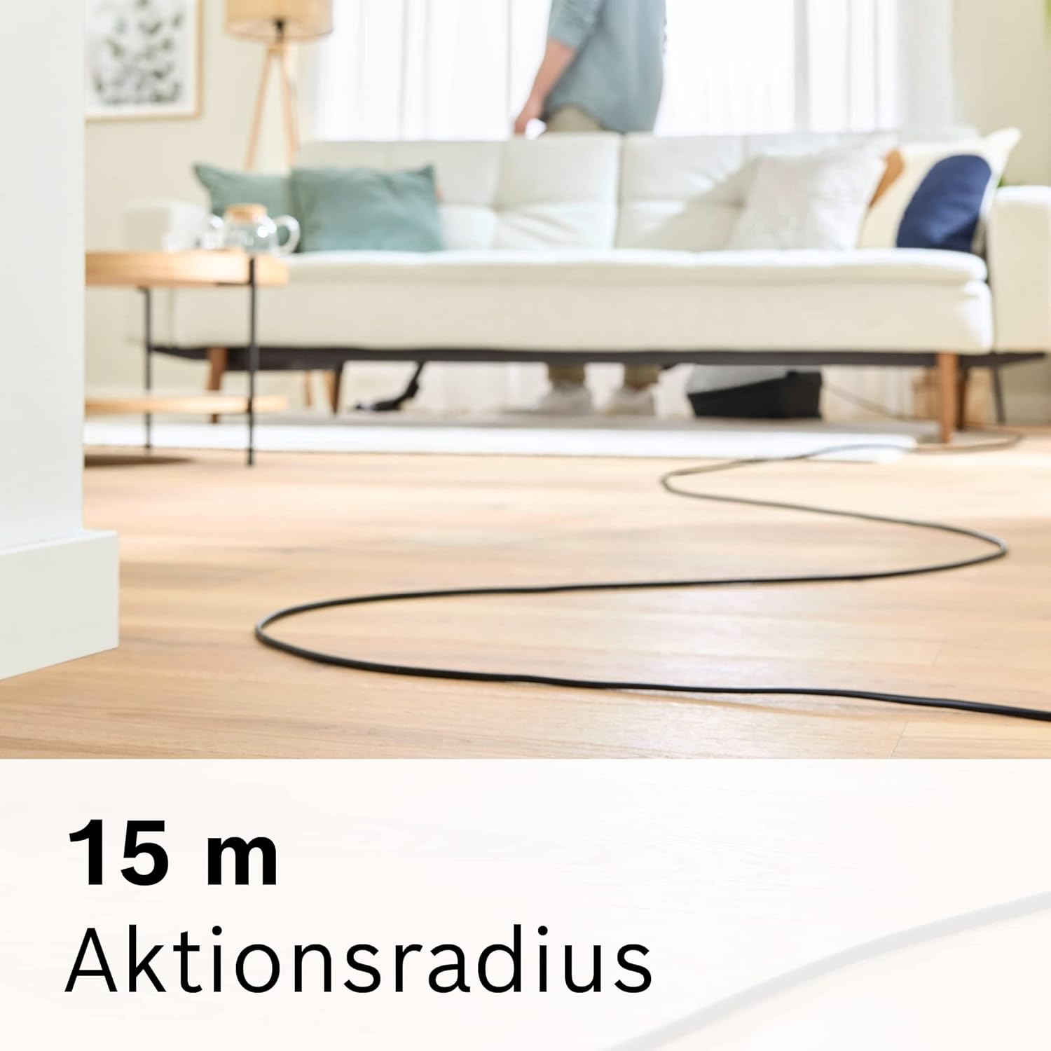 Bosch Staubsauger mit Beutel Serie 8 BGB75X494, Bodenstaubsauger, ideal für Allergiker, Hygiene-Filter, Bodendüse für Parkett, Teppich, Fliesen, langes Kabel, leise, 650 W, blau