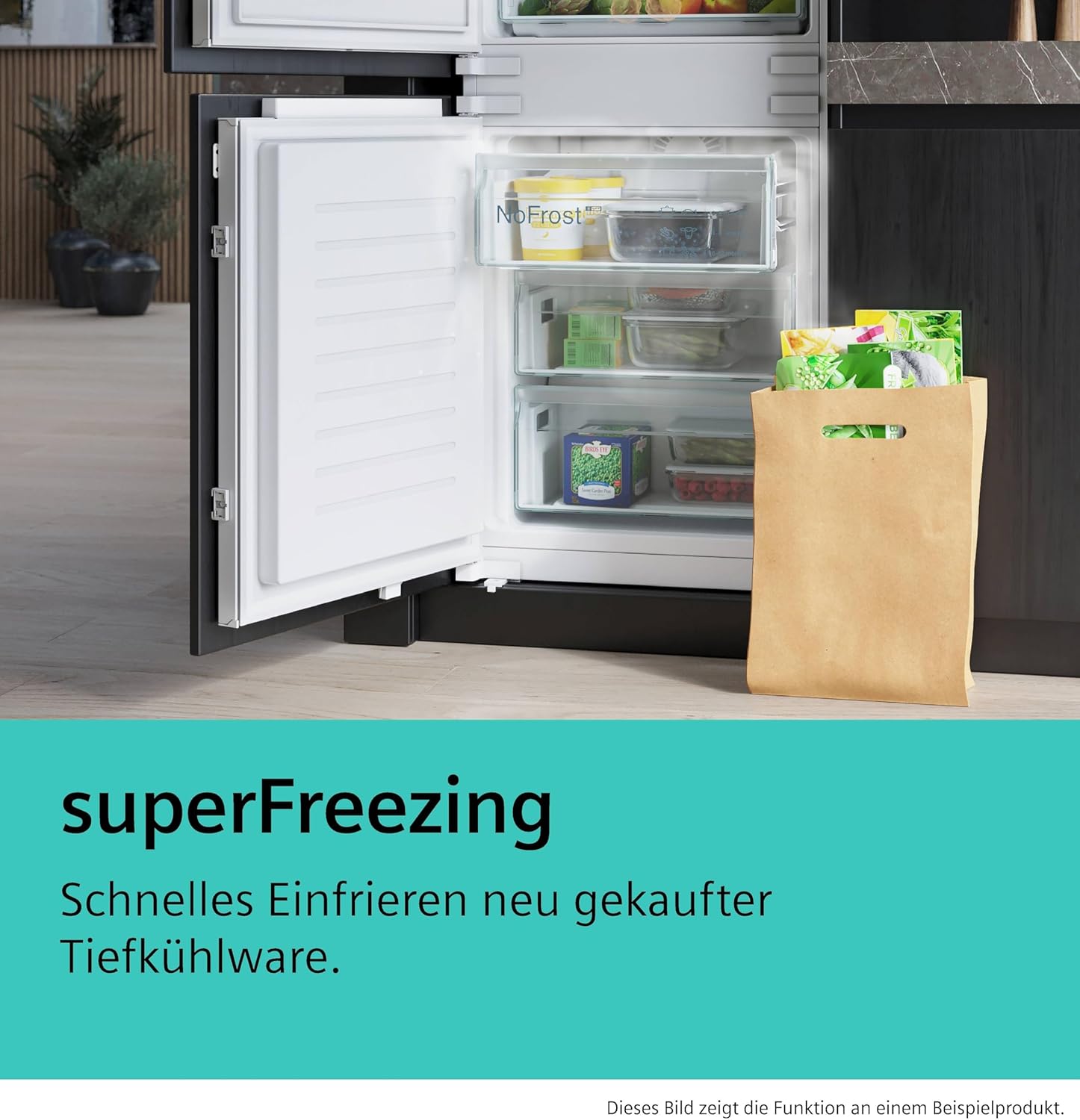SIEMENS KF96NVPEA iQ300 Multi-Door-Kühlschrank, 183 x 91 cm, 405 L Kühlen & 200 L Gefrieren, hyperFresh längere Frische, noFrost nie wieder abtauen, superCooling schnellere Kühlung