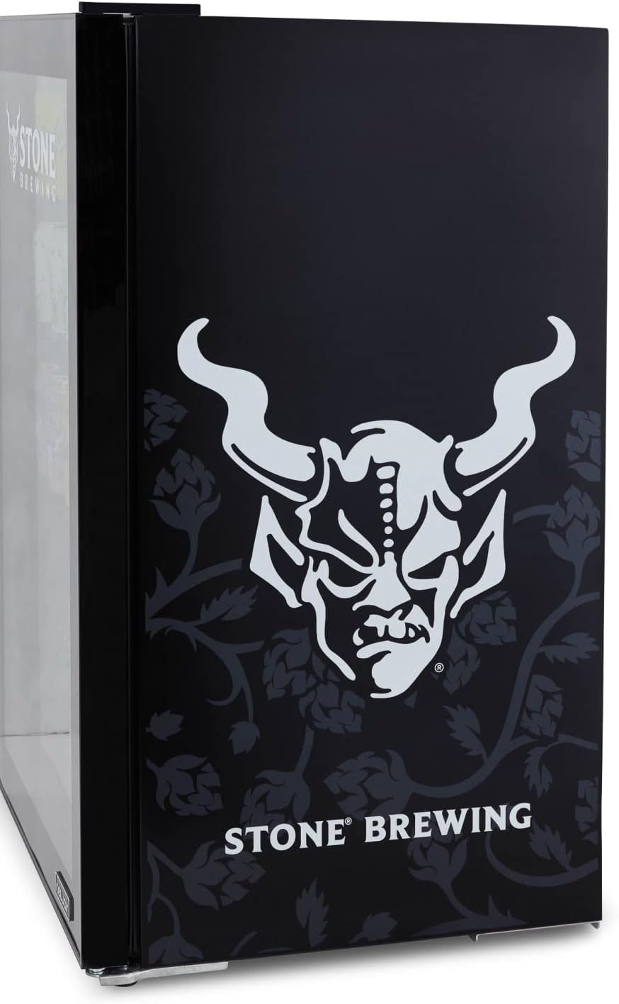 Getränkekühlschrank | Freistehender Kühlschrank für 126 Dosen mit Glastür mit Scharnier rechts | Mini-Getränkekühlschrank, perfekt für Bier, Wein, Limonade und kühlere Getränke