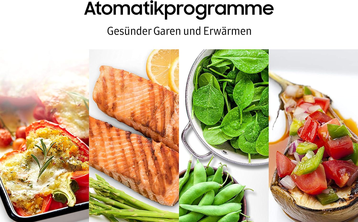 Samsung MC2BM6035KK/EG Mikrowelle mit Grill und Heißluft, 900 W, 28 ℓ Garraum, 51,7 cm Breite, Kratzfester Keramik-Emaille-Inneraum, HotBlast Technologie, Schwarz