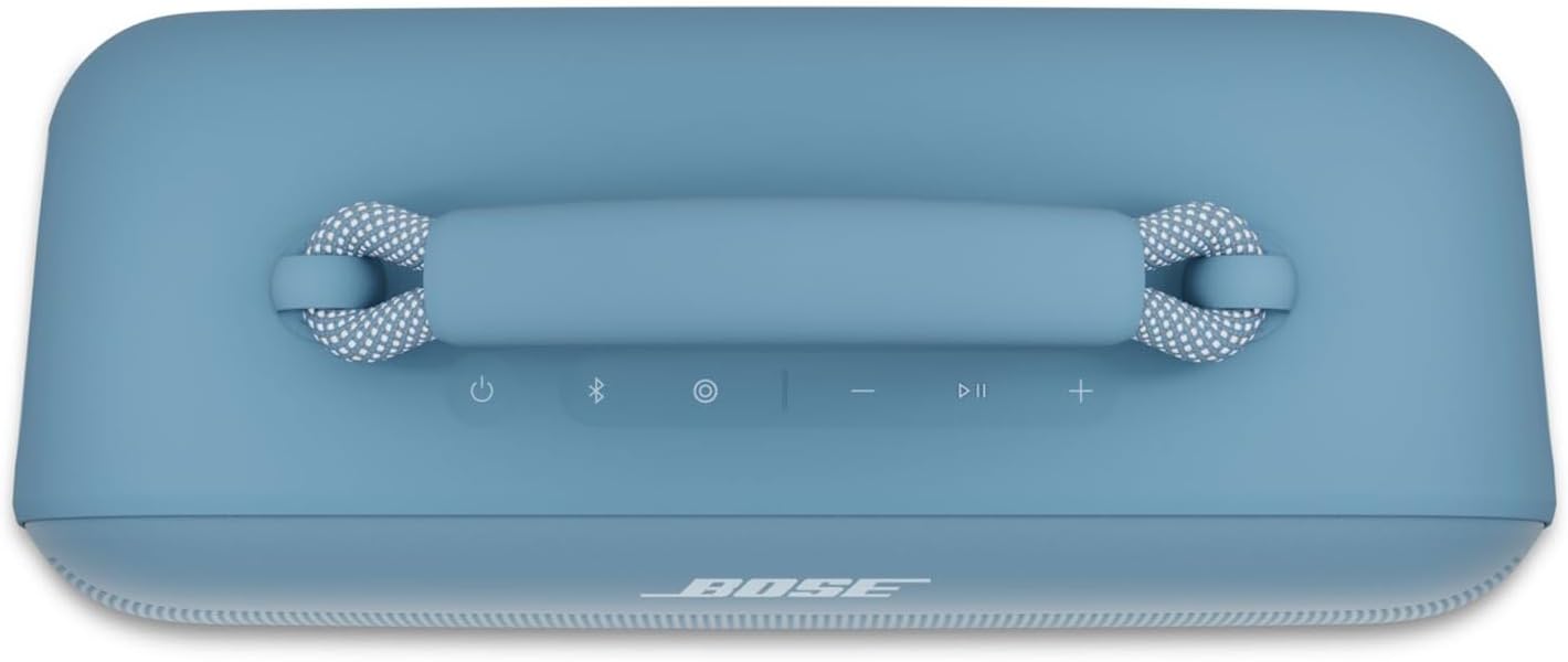 Bose Tragbarer SoundLink Max Lautsprecher, großer, wasserdichter Bluetooth-Lautsprecher, bis zu 20 Stunden Akkulaufzeit, USB-C, integrierter 3,5 mm AUX-Eingang, Schwarz