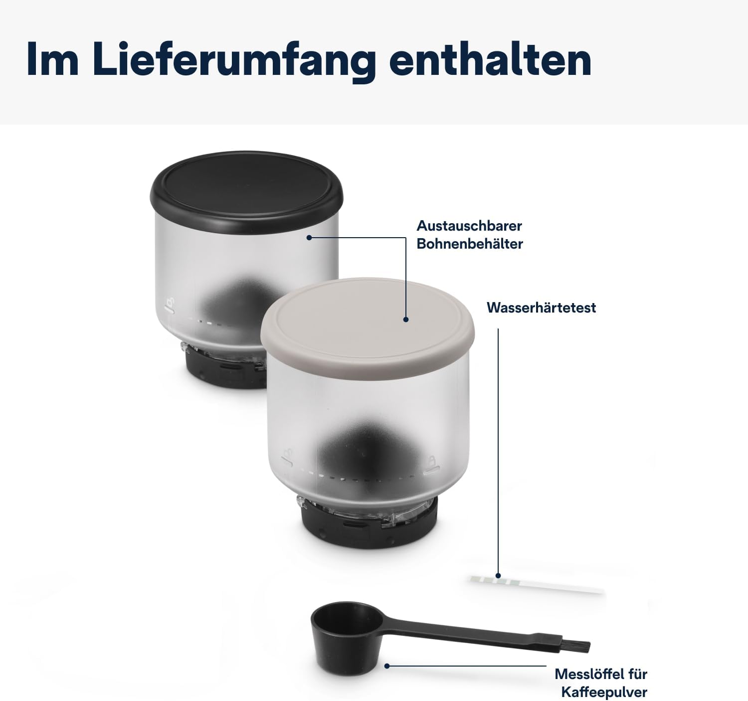 De'Longhi Rivelia EXAM440.55.W Kaffeevollautomat mit LatteCrema Milchsystem, Wechselbarer Bohnenbehälter, 16 Kaffee- & Milchgetränke auf Knopfdruck, Extra-Shot-Funktion, 3,5 Touch-Display, Weiß