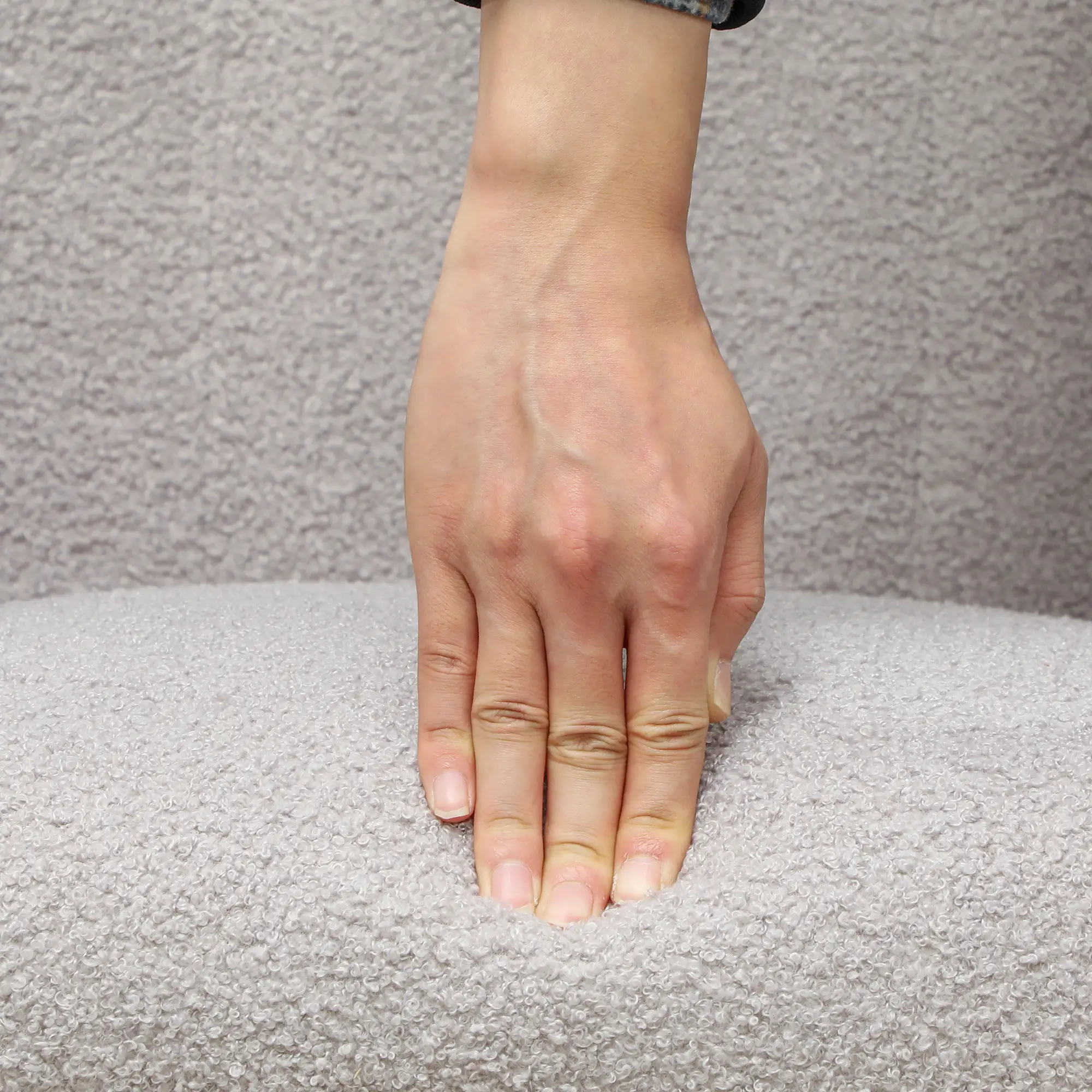 HOMCOM Schaukelstuhl Schaukelsessel sanft schaukelnd extra gepolstert