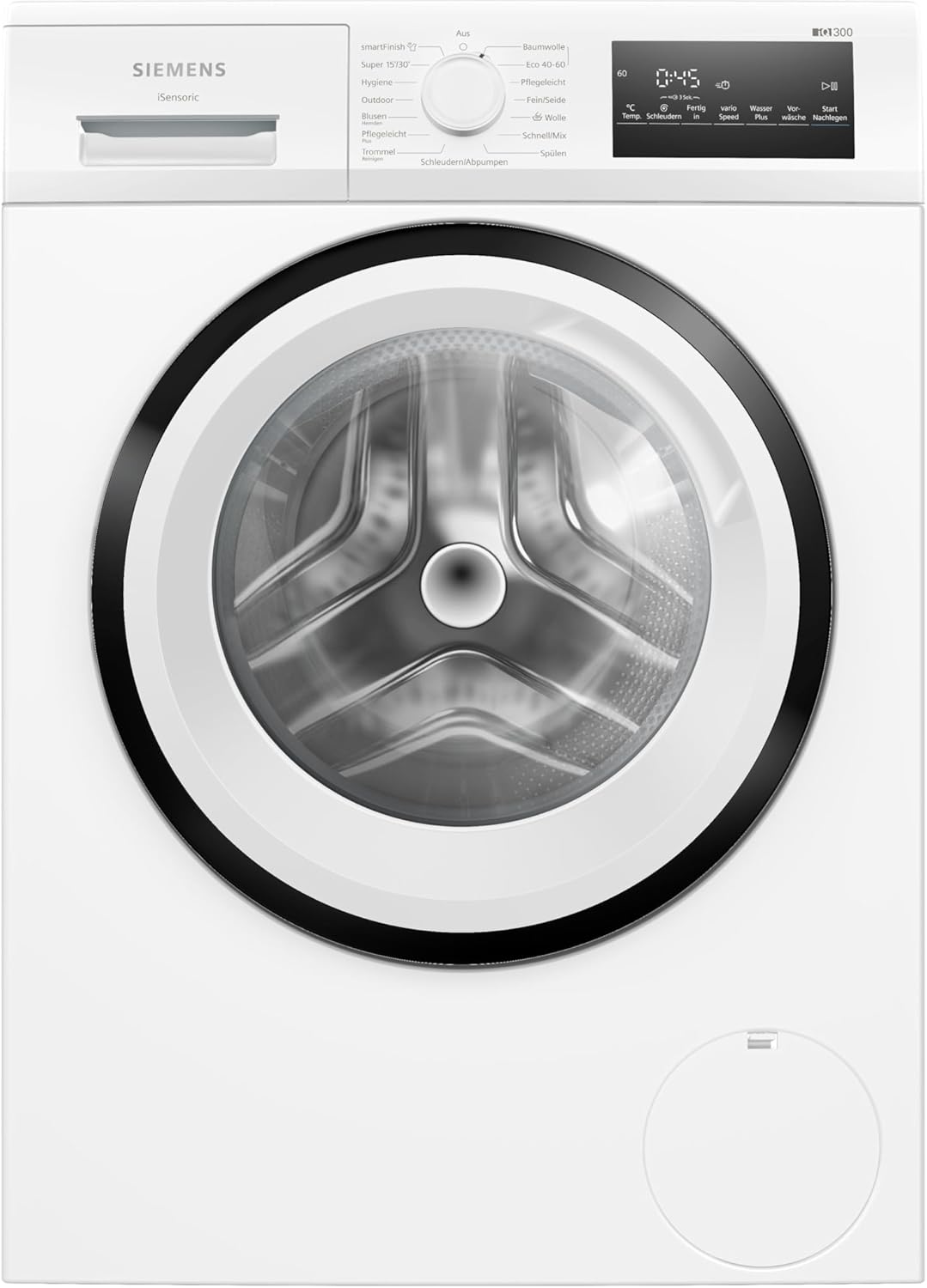 Siemens WU14UT42, iQ500 Waschmaschine, 9kg, 1400 UpM, Unterbaufähig, Extra stromsparend und leise, varioSpeed für kürzere Programme, LED-Display, Outdoor-Programm, Nachlegefunktion, aquaStop
