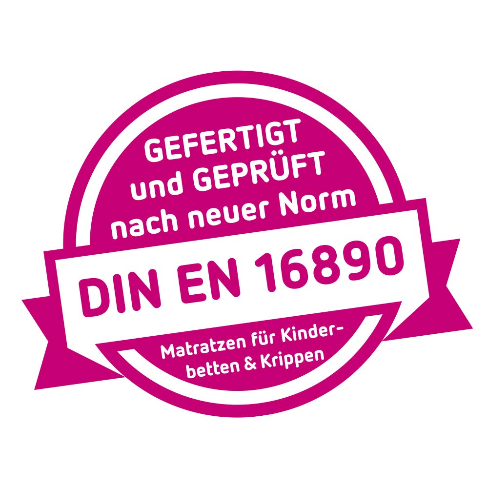 babybay Original Beistellbett aus massivem Buchenholz / kompakt & verwandelbar / Kinderbett Höhe stufenlos verstellbar & umweltfreundlich / mitwachsendes Babybett (weiß lackiert) / inkl. Matratze