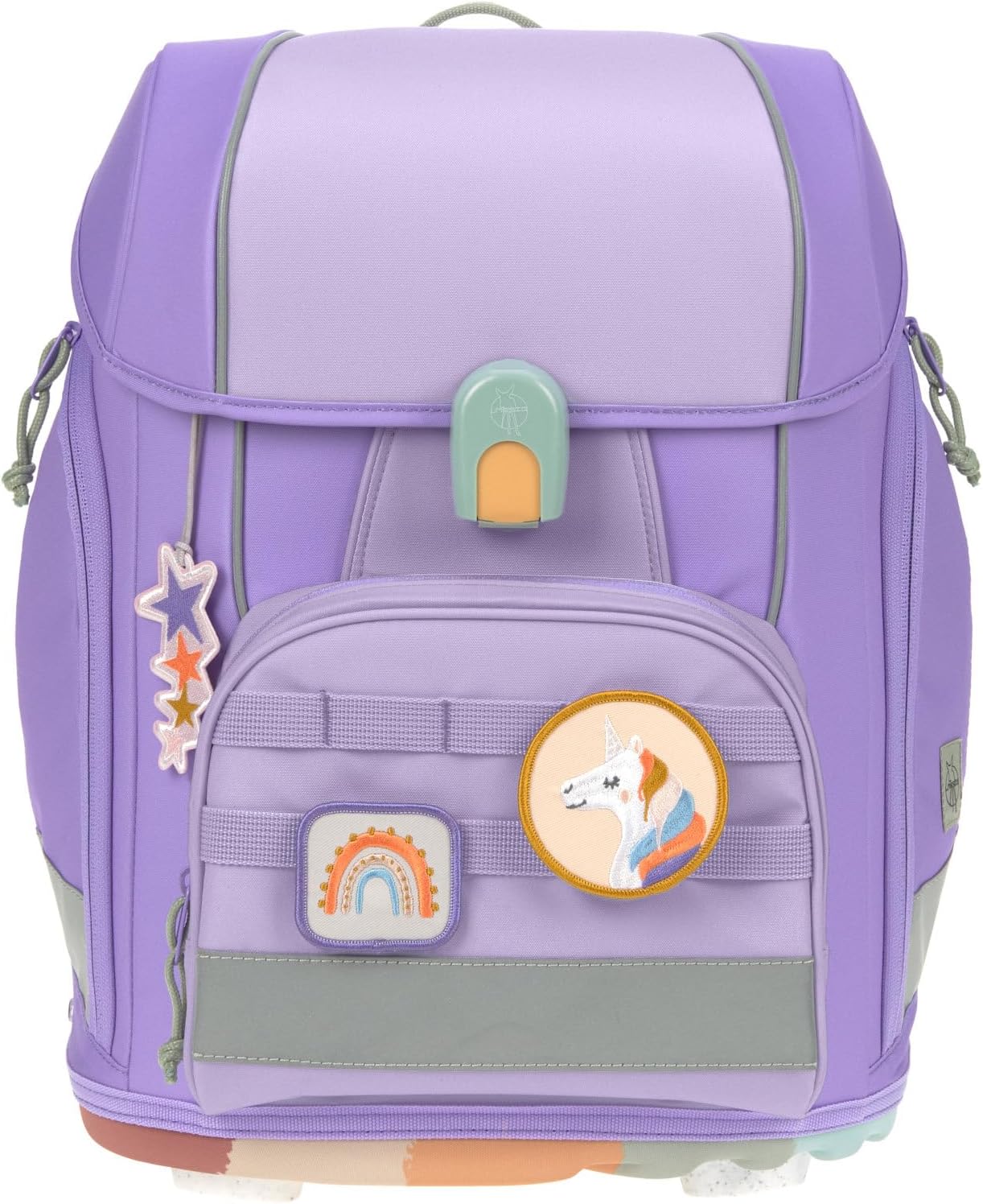 LÄSSIG 7-teiliges Schulranzen Set Kinder/School Set Boxy Unique Schwarz