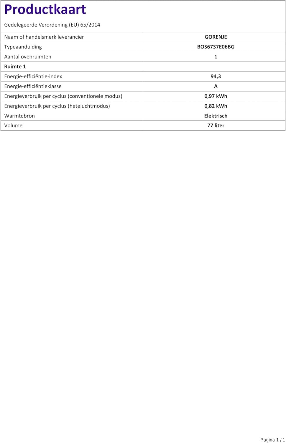 Gorenje 738971 Einbaubackofen-Set OptiBake Black Steam Pyro Set / 77L / Heißluft/Pyrolyse/ExtraSteam/GentleClose/AirFry/Pizzamode 300°C/PerfectGrill/Induktions-Kochfeld mit BridgeZone/schwarz