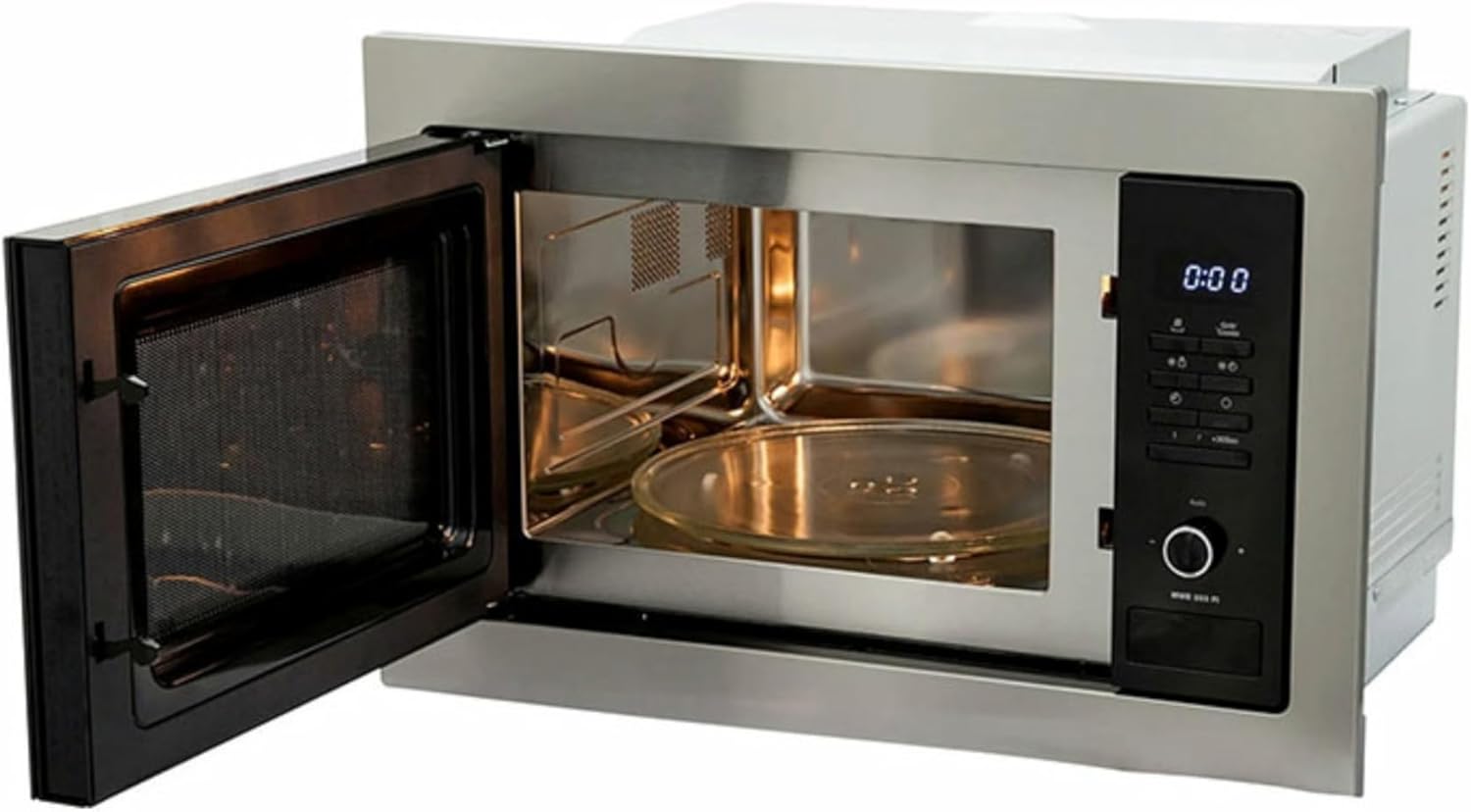 Teka 108R00662 MWE 225 FI Integrationsmikrowelle + Grill, 800 W, 5 Leistungsstufen, Farbe Edelstahl Glas, 20 l, 20 liters, Schwarz/Grau