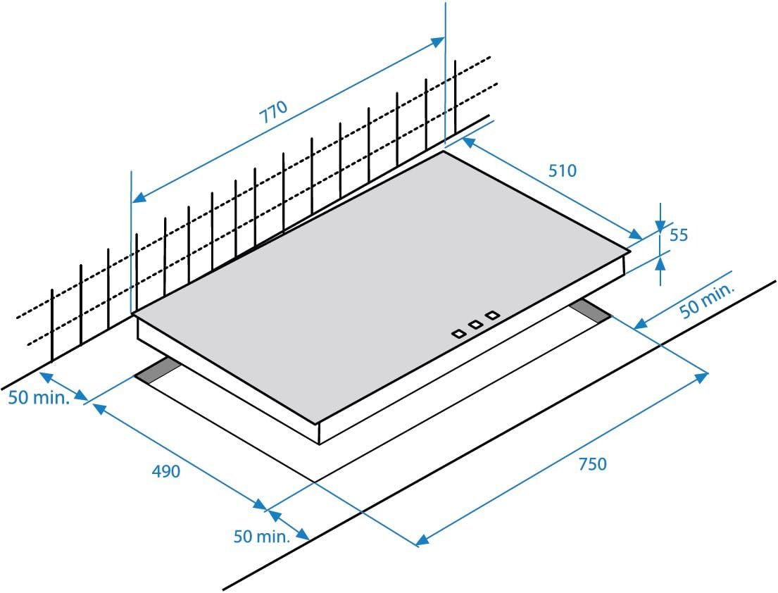 Beko HII 84500 FHTX Kochfeld Elektro / Induktion / 77cm / Flex-Induktionskochfeld, 80cm / edelstahl