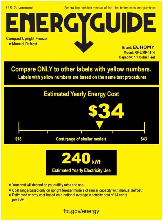 EUHOMY 46L Mini-Kühlschrank mit Umkehrbarer Tür, 7-Stufen Thermostat + Kühlbox, 39dB Ultra-Leise Kühlschrank klein für Schlafzimmer/Büro, Energieeffizient, Kompakt (Schwarz)