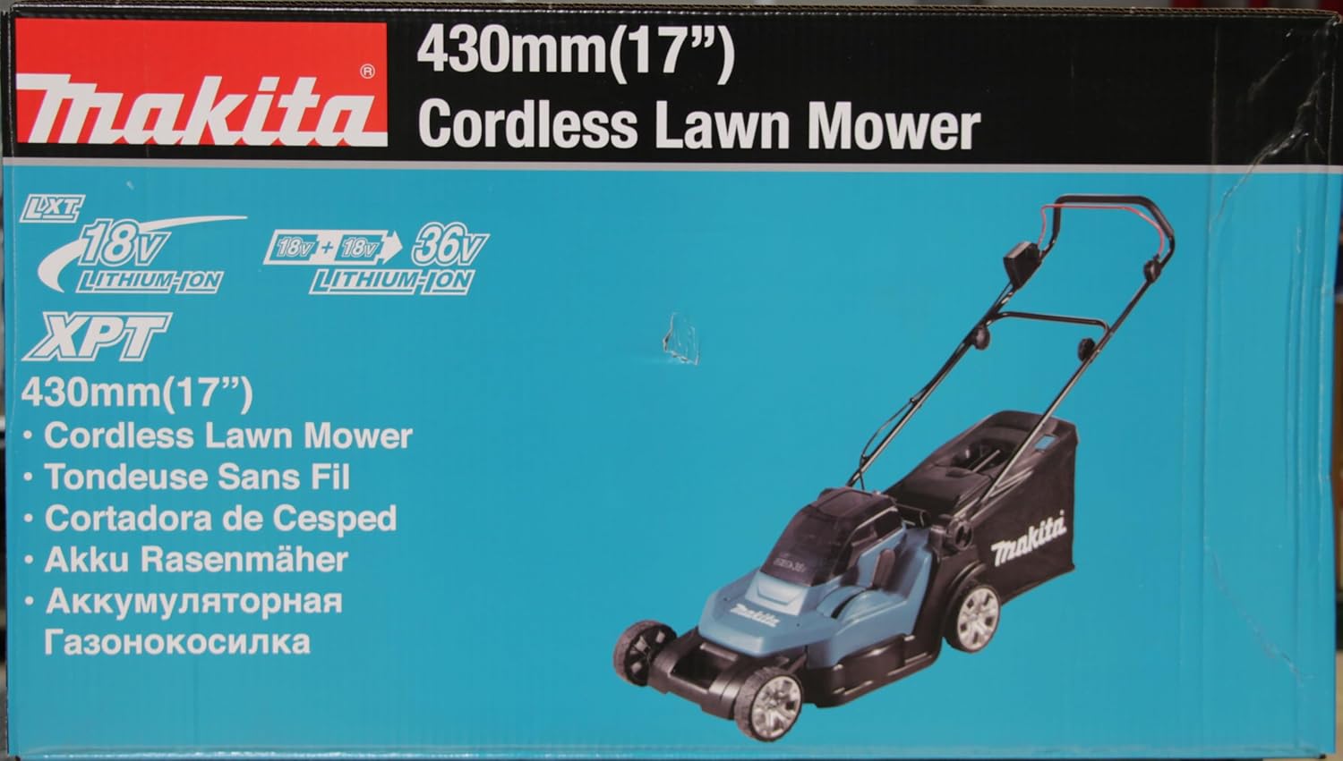 Makita DLM432Z Akku-Rasenmäher 2x18 V (ohne Akku, ohne Ladegerät)