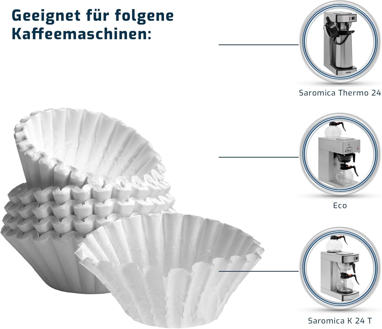 Saro Thermo Kaffeemaschine mit Korbfilter und Thermoskanne Industriekaffeemaschine mit Pumpkanne (2,2 Liter, ca. 10 Tassen Kaffee, Brüh- & Warmhaltefunktion), silber