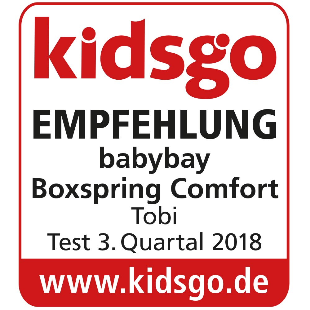 babybay Original Beistellbett aus massivem Buchenholz / kompakt & verwandelbar / Kinderbett Höhe stufenlos verstellbar & umweltfreundlich / mitwachsendes Babybett (weiß lackiert) / inkl. Matratze