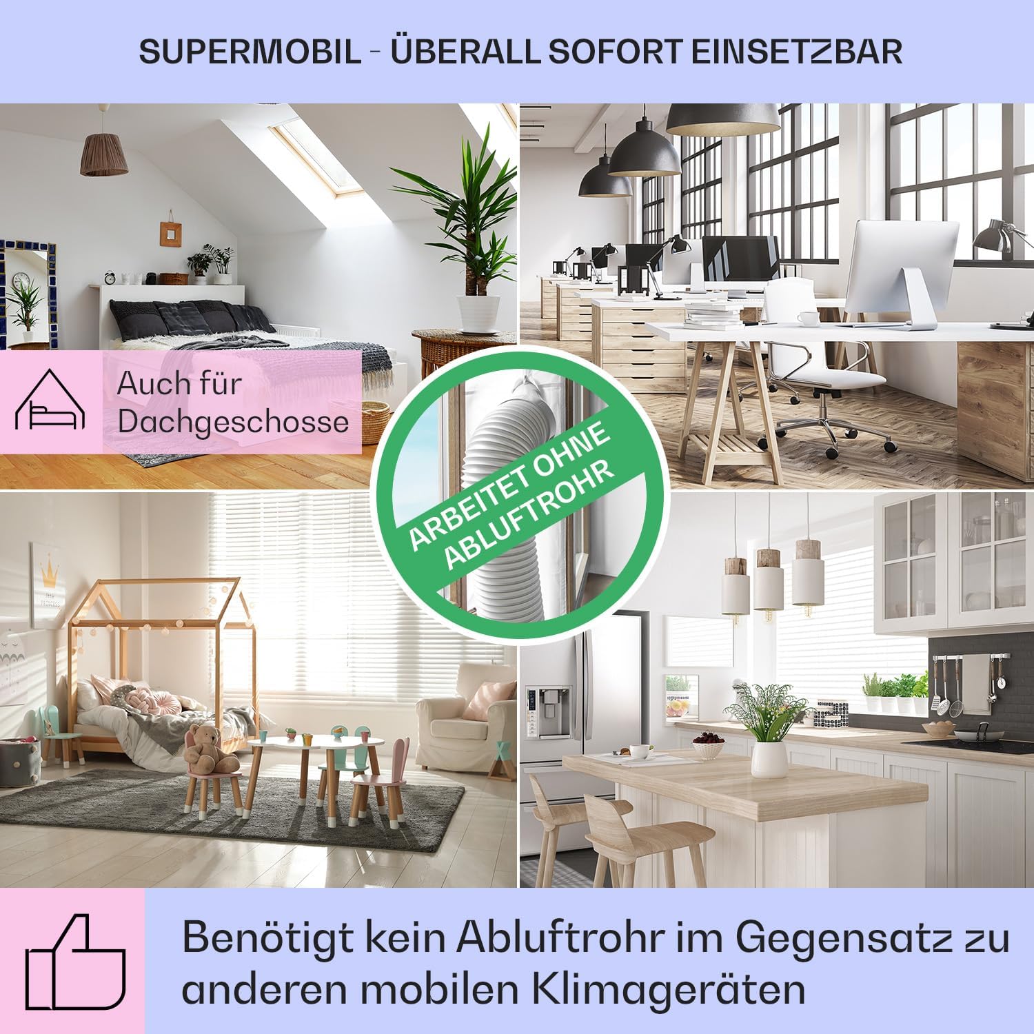 Klarstein Luftkühler mit Wasserkühlung, 3-in-1 Verdunstungskühler, Luftbefeuchter & Ventilator, Mobile Klimageräte Luftkühler mit 5,5L Tank, 90W Air Cooler mit Nachtmodus, 1600m³/h Luftstrom