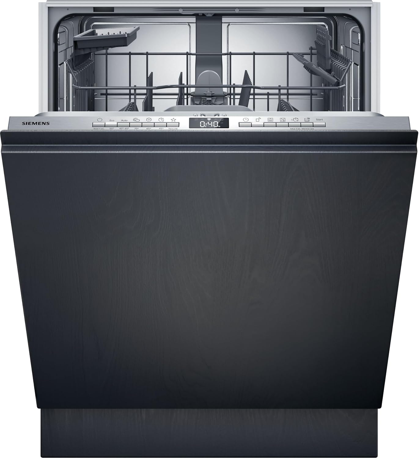 Siemens SN63EX14VE, iQ300 Smarter Geschirrspüler, Vollintegrierte Spülmaschine mit Besteckschublade, 60 cm, Auto Türöffnung dank autoOpen dry, Besonders leise durch iQdrive-Motor, infoLight aquaStop