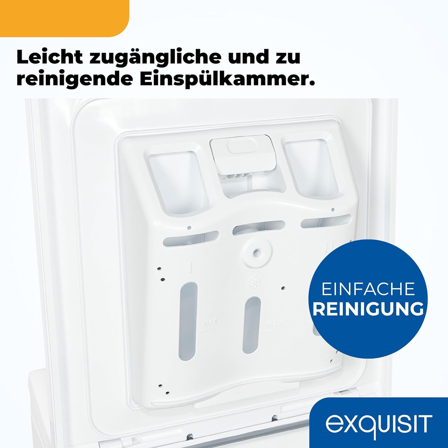 Exquisit Toplader Waschmaschine, 7,5kg Füllmenge, Waschmaschine schmal, Energieklasse A, 1200 U/Min, Startzeitvorwahl, Kurzprogramm, LTO51207-030A weiss