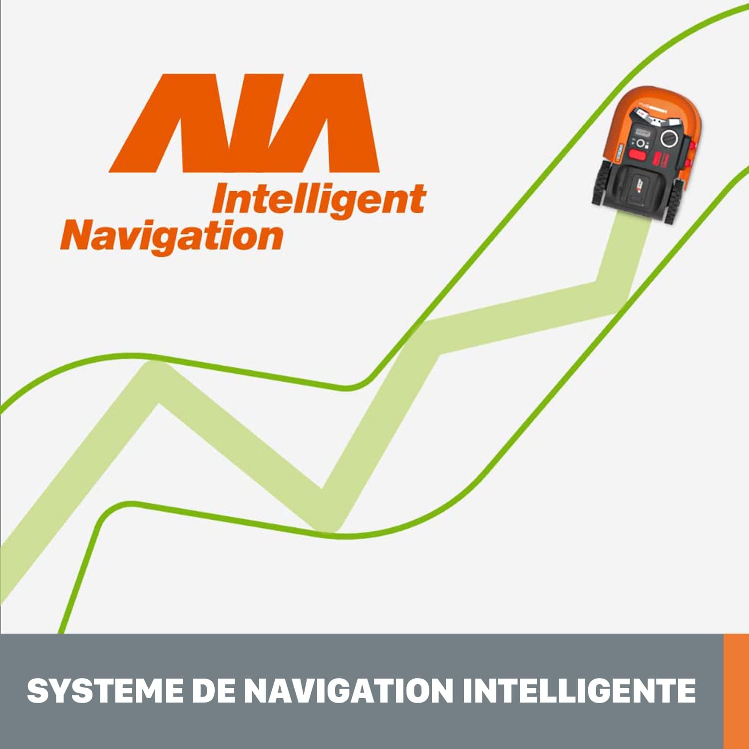 WORX Landroid Vision M600 Mhroboter WR206E.1 für Grten bis 600m - intelligenter Mhroboter ohne Begrenzungskabel – WLAN & Bluetooth – aktive Hindernisvermeidung mit KI-Technologie – APP Steuerung