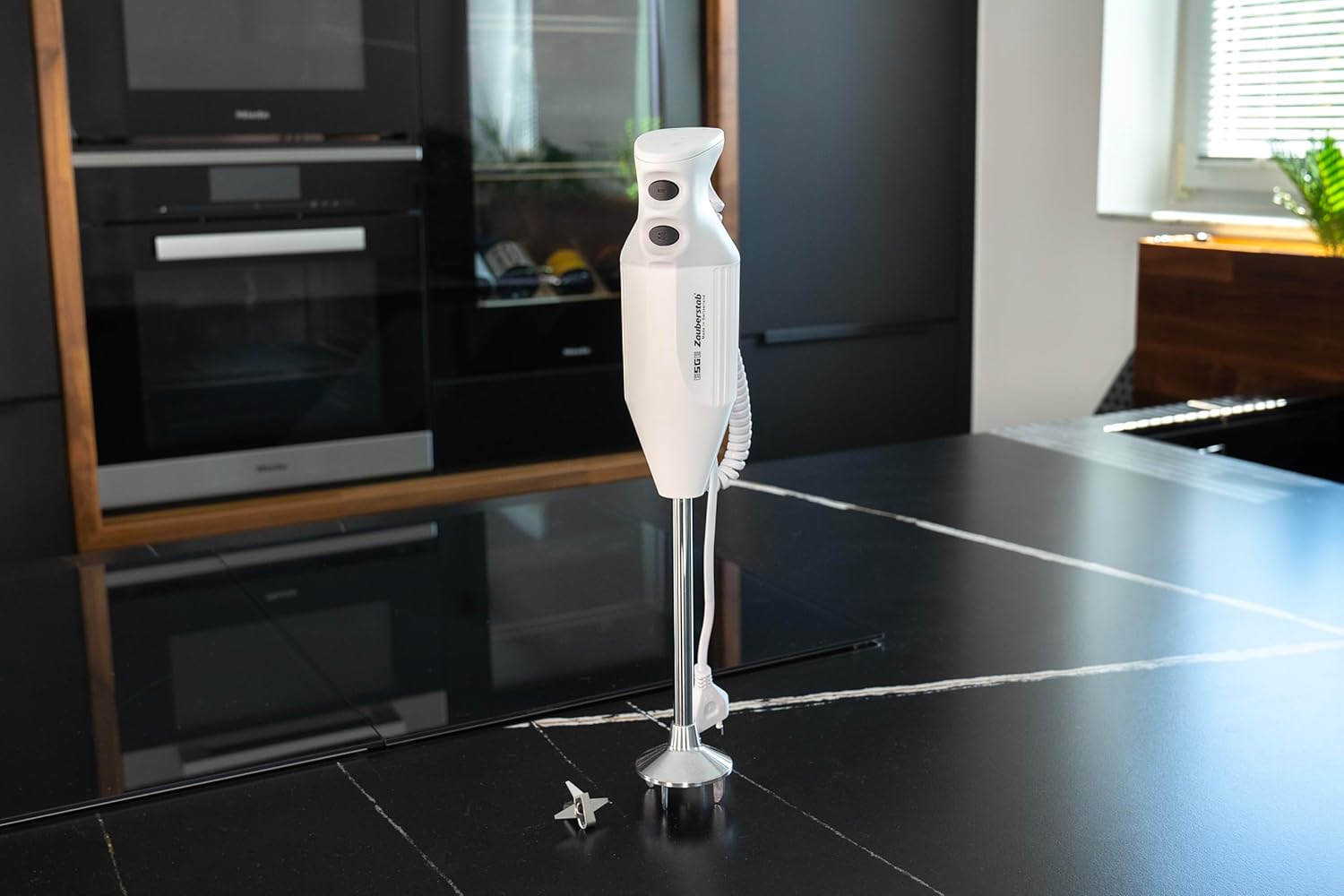 ESGE Zauberstab P 350 Profi, Stabmixer weiß inklusive Multifunktionsmesser, bis zu 22.000 U/min, 90880, weiß/grau