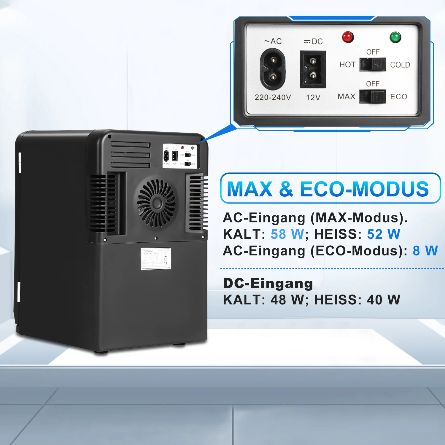 Sonnewelt 2 in 1 Mini Kühlschrank 15L Kühlbox