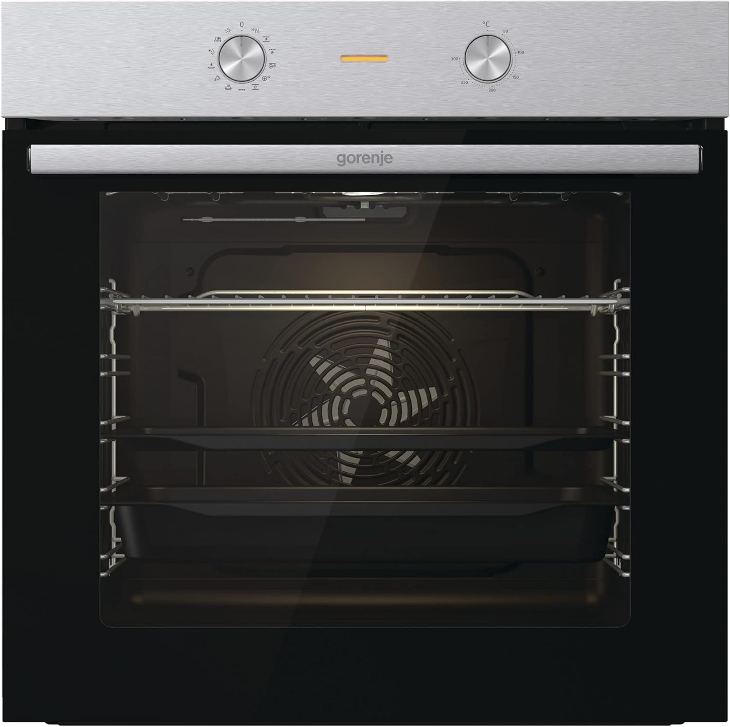 Gorenje BO 6717 E03X Einbau-Backofen / 77 Liter / Heißluft / ExtraSteam / GentleClose & Open / EcoClean / AirFry / PerfectGrill / PizzaMode / ChildLock / Versenkbare Knebel / Inox-Look