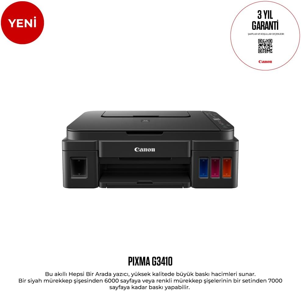 Canon PIXMA G3410 Multifunktions-Tankdrucker, schwarz
