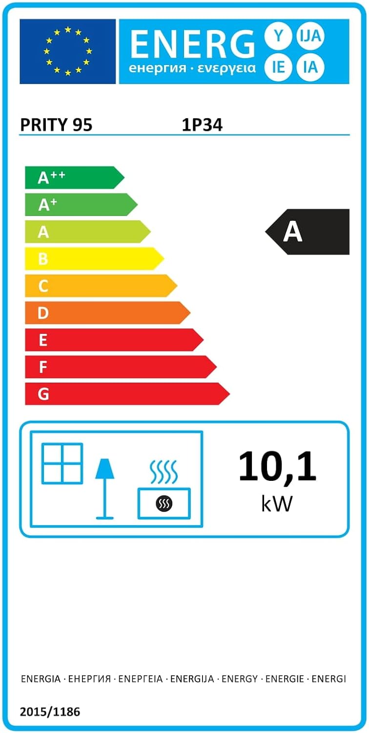 Holzofen für Festbrennstoff. Heizleistung: 10 kW. Ofen