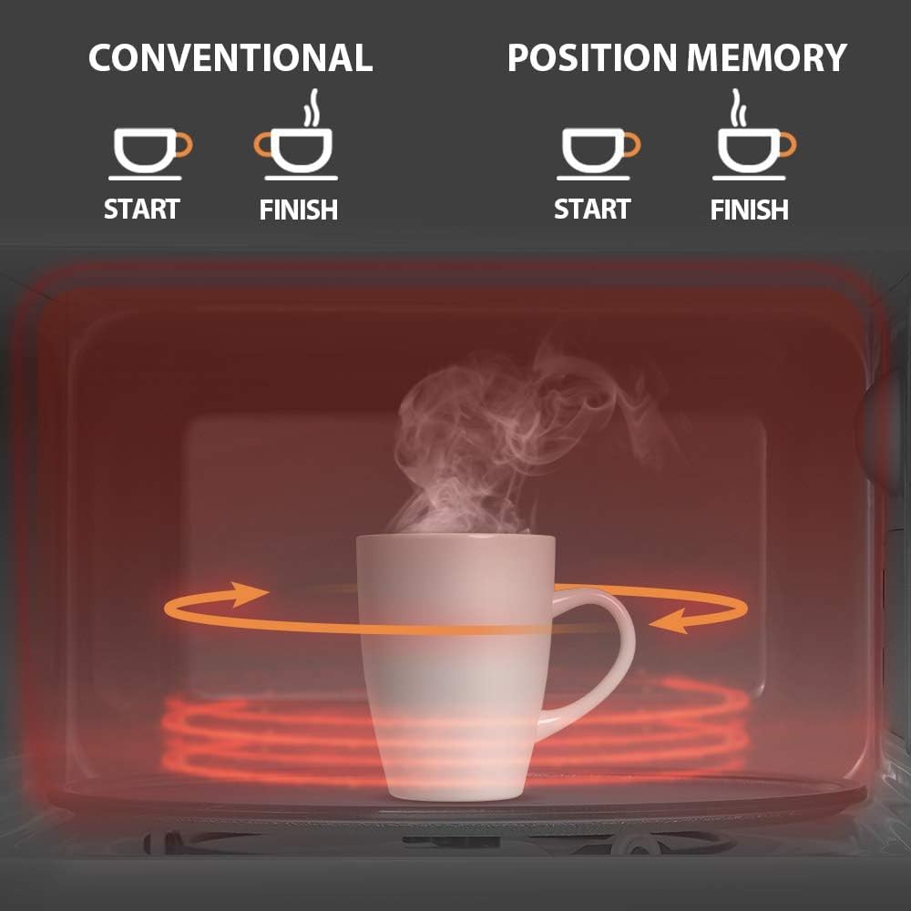 Toshiba MW2-AC25T(BK) 4-in-1 Mikrowellengrill mit Konvention, 25 l, 10 einfache Speisekarten, emaillierter Hohlraum, Speicherplatz drehbar, 1100 W Grill, 2100 W, Konvention, Schwarz