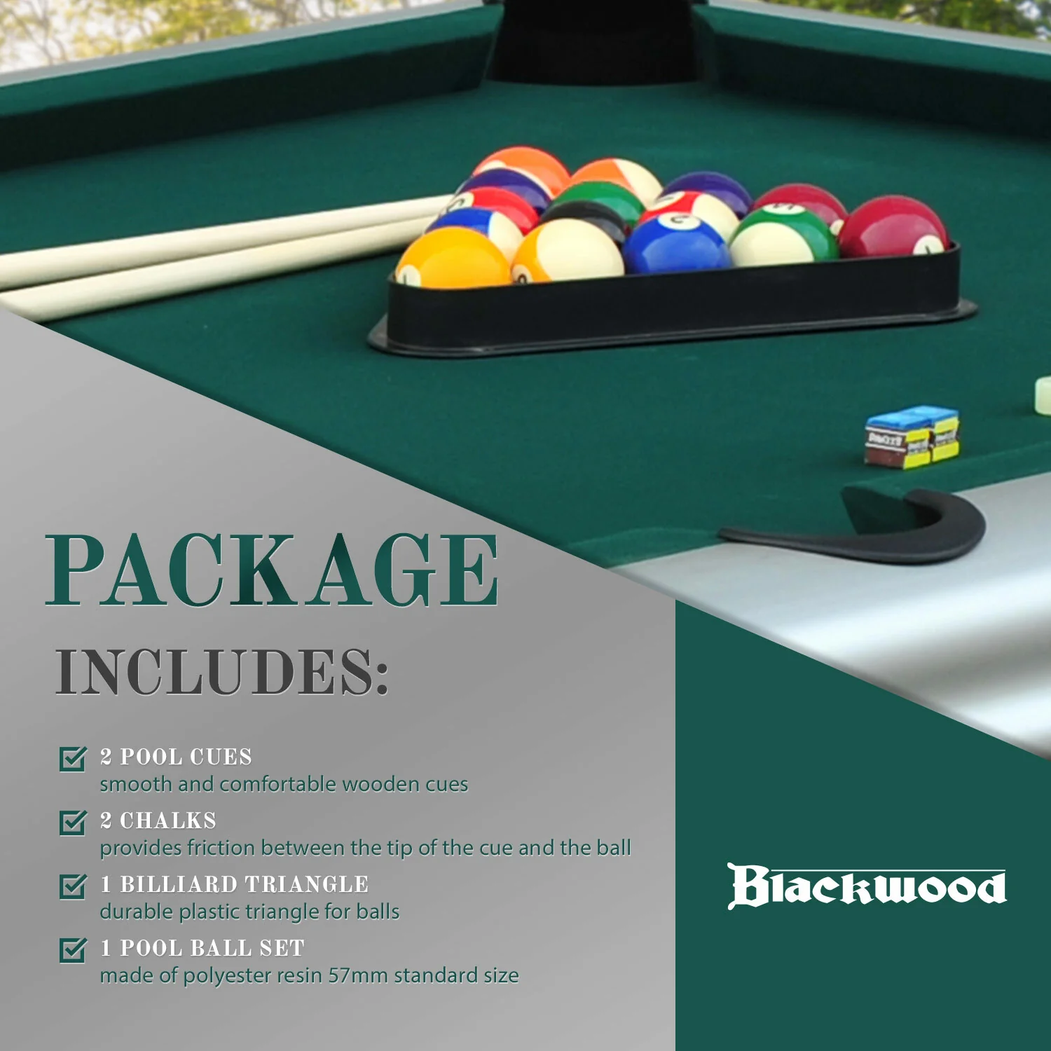 Blackwood Billardtisch, Outdoor 8’